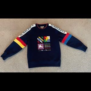 Mens Burberry crew neck sweater